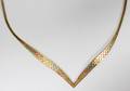 021130 TRI COLOR14 KT GOLD NECKLACE L 15