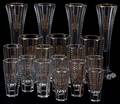 021070 MOSER ANTIQUE CRYSTAL STEMWARE 18 PIECES