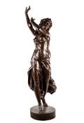 Paul Darbefueille Lifesize Dancing Woman Sculpture