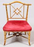 GILT WOOD SLIPPER CHAIR 19TH C