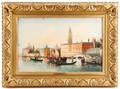 Henri Carnier Venetian Canal Scene Signed OC