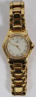 EBEL GOLD  DIAMOND LADYS WRISTWATCH SWISS
