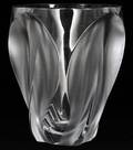 LALIQUE INGRID CLEAR  FROSTED GLASS VASE