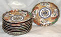 3083 JAPANESE IMARI ENAMELED PORCELAIN BOWLS AND PLATE