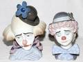 LLADRO PORCELAIN CLOWN BUSTS TWO