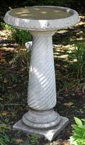 CEMENT BIRD BATH