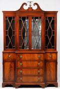 FEDERAL STYLE MAHOGANY BREAKFRONT