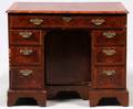 ENGLISH WALNUT KNEEHOLE DESK 18TH C