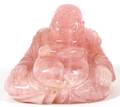 CHINESE ROSE QUARTZ FIGURE BUDDHA C 1900