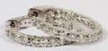 14KT GOLD  156CT DIAMOND INSIDEOUT HOOP EARRINGS
