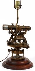 W  LE GURLEY TRANSIT SURVEYOR CONVERTED TO LAMP