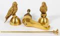 GILT BRONZE PARAKEET FORM FAUCET SET