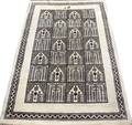 INDIAN HAND KNOTTED WOOL RUG 9 0 X 6 7
