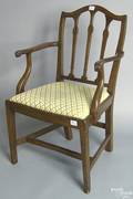 Regency yewwood armchair