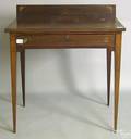 Federal mahogany inlaid one drawer stand