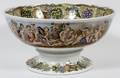 IRONSTONE POTTERY PUNCH BOWL C 1880