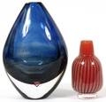 ORREFORS ART GLASS VASES TWO
