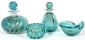 VENETIAN GLASS DRESSER SET FOUR PIECES
