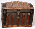 19TH C HUMPBACK STEAMER TRUNK C1900
