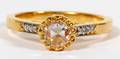 EDWARDIAN STYLE DIAMOND  18KT YELLOW GOLD RING