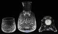 WATERFORD CRYSTAL CLOCK CARAFE AND CUP 3 PIECES