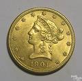 1901 US Liberty Eagle 10 gold coin
