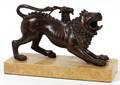 CHINESE BRONZE FIGURE OF A LION