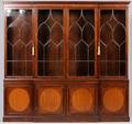 CROWN GLASS MAHOGANY BREAKFRONT