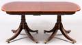 FEDERAL STYLE MAHOGANY DINING TABLE AND 5 CHAIRS