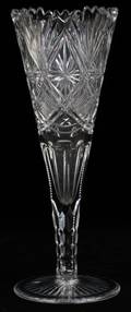 DORFLINGER CUT GLASS VASE C 1910