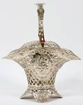 GERMAN SILVER BASKET BY STORCK  SINSHEIMER HANAU