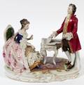 VOLKSTEDT GERMAN PORCELAIN FIGURE GROUP