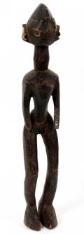 CHAMBA AFRICAN CARVED WOOD FEMALE FIGURE