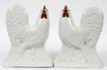 STAFFORDSHIRE POTTERY ROOSTERS PAIR