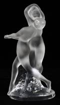 LALIQUE CRYSTAL NUDE FIGURAL SCULPTURE