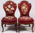 BELTER ROSEWOOD PARLOR CHAIRS MID 19TH C