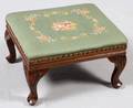 QUEEN ANNE STYLE MAHOGANY FOOTSTOOL