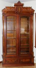 AMERICAN EASTLAKE WALNUT BOOKCASE C 1880