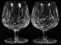 WATERFORD CUT CRYSTAL SNIFTERS LISMORE 2 PCS
