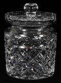 WATERFORD CRYSTAL BISCUIT JAR W COVER