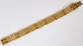 18KT YELLOW GOLD GREEK KEY STYLE BRACELET