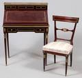 FRENCH EMPIRE STYLE MAHOGANY WRITING DESK