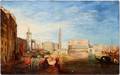 VENICE SCENE STYLE OF TURNER OIL ON CANVAS