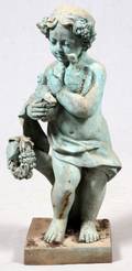 FRENCH BRONZE PUTTI GARDEN SCULPTURE