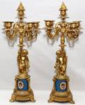 HENRI PICARD 5LIGHT DORE BRONZE CANDELABRA