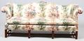 CHINESE CHIPPENDALE STYLE MAHOGANY CAMEL BACK SOFA