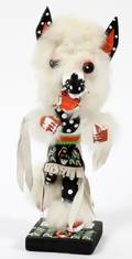 CINDY KACHADA WHITE WOLF KACHINA DOLL