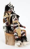 HAND CLOWNS KACHINA DOLL 1972
