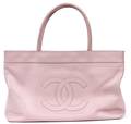CHANEL LILAC CAVIAR LEATHER MONOGRAM TOTE