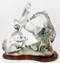 LLADRO PORCELAIN FIGURE HORSES GROUP 1021